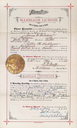 Click to see DR 6 W-88 of Marriage Certificates (DR 6 W)