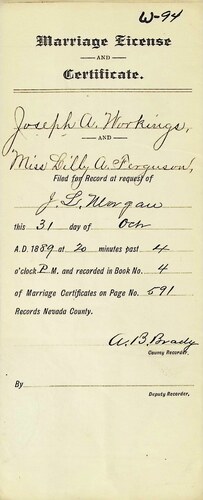 Click to see DR 6 W-94 of Marriage Certificates (DR 6 W)