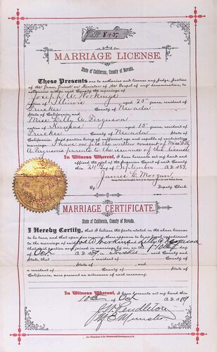 Click to see DR 6 W-94 of Marriage Certificates (DR 6 W)