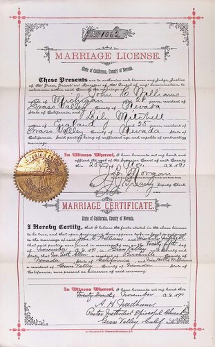 Click to see DR 6 W-102 of Marriage Certificates (DR 6 W)