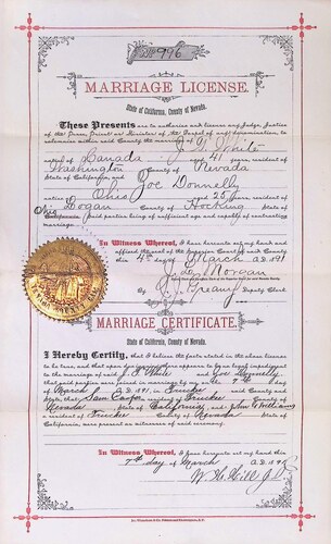 Click to see DR 6 W-104 of Marriage Certificates (DR 6 W)