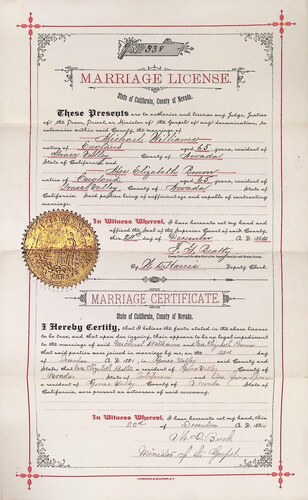 Click to see DR 6 W-108 of Marriage Certificates (DR 6 W)