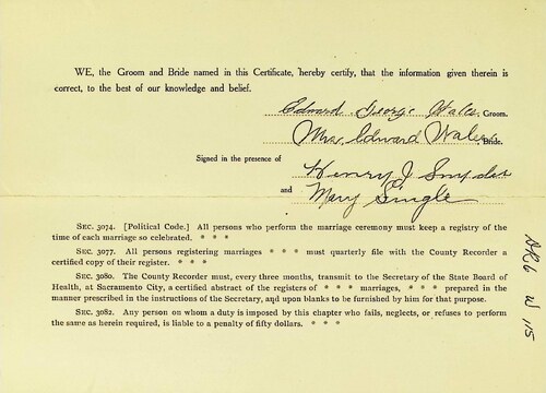 Click to see DR 6 W-115 of Marriage Certificates (DR 6 W)