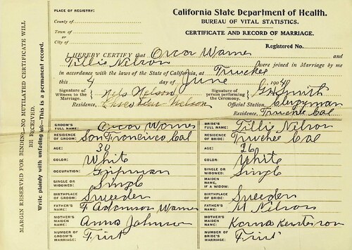 Click to see DR 6 W-124 of Marriage Certificates (DR 6 W)