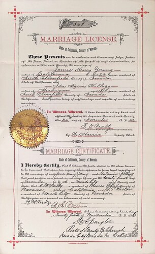 Click to see DR 6 Y-3 of Marriage Certificates (DR 6 Y)