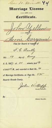 Click to see DR 6 Y-4 of Marriage Certificates (DR 6 Y)