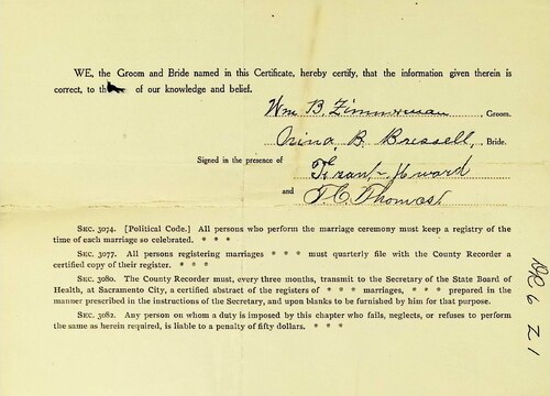 Click to view Marriage Certificates (DR 6 Z) Marriage Certificates (DR 6 Z)