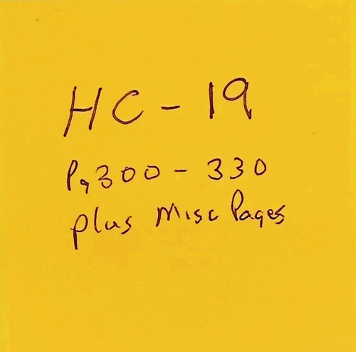 Click to view Historical Clippings Book - HC 19 (HC-19) Historical Clippings Book - HC 19 (HC-19)