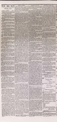 Click to view Nevada Daily Gazette (April 1865) Nevada Daily Gazette (April 1865)