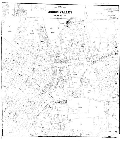 Map of Grass Valley [Doris Foley Library] (1872)