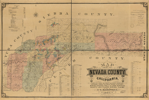 Map of Nevada County, California by J.G. Hartwell (1880) [LoC]