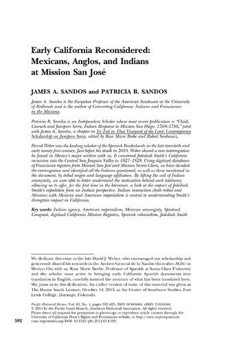 Mexicans, Anglos, and Indians at Mission San Jose (2014)