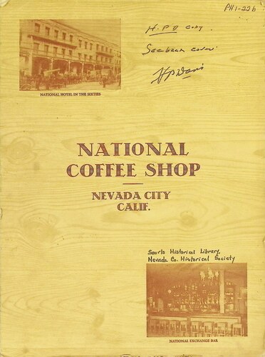 National Coffee Shop Menu (PH 1-22b)