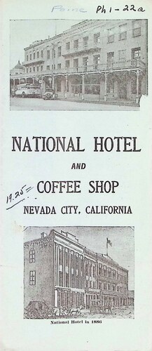 National Hotel and Coffee Shop by National Hotel and H P Davis (PH 1-22a)(1925)