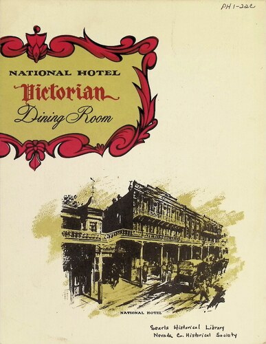 National Hotel Victorian Dining Room Menu (PH 1-22c)(1960)