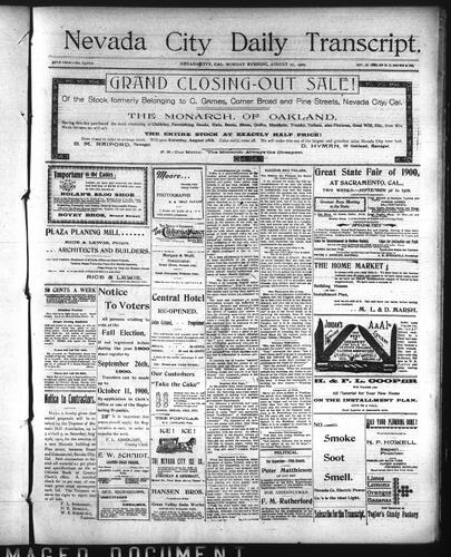 August 27, 1900