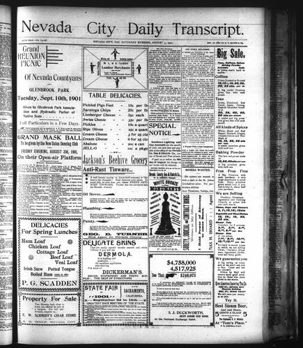 August 3, 1901