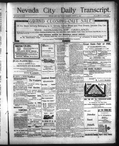 August 31, 1900