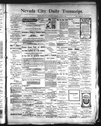 August 9, 1899