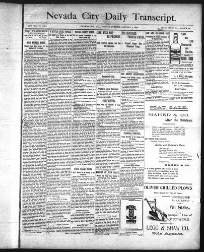 Click to view January 3, 1898 January 3, 1898