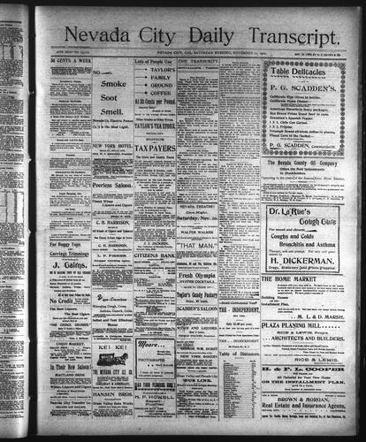 November 10, 1900