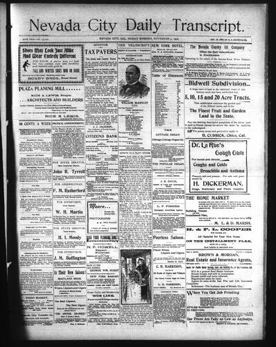 November 3, 1900
