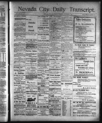 November 9, 1900