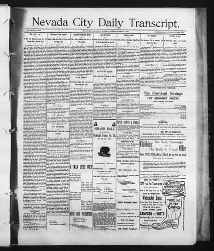 Click to view Nevada City Daily Transcript Nevada City Daily Transcript