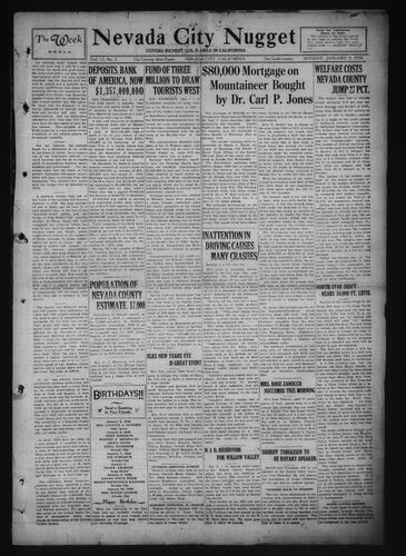 Click to view January 3, 1938 January 3, 1938