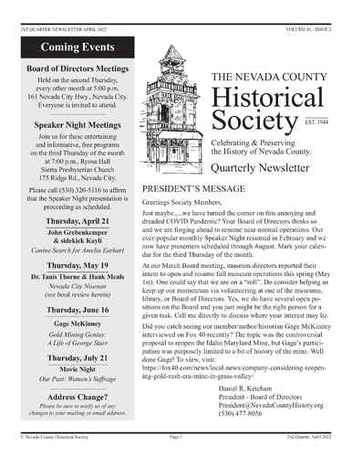 Click to view Volume 41-2 - April 2022 Volume 41-2 - April 2022