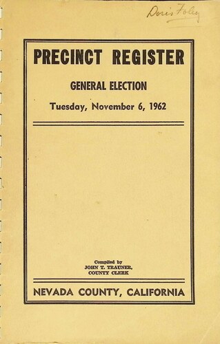 Click to view General Election (324.6.1962)(November 6, 1962) General Election (324.6.1962)(November 6, 1962)