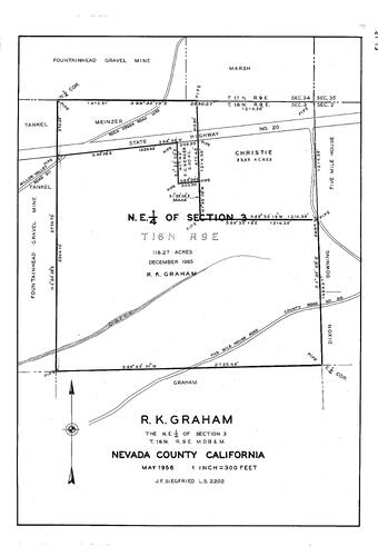 Click to see R.K. Graham, 1956 of Allan Beeson Survey Maps Book EL