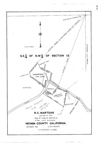 Click to see R. C. Martens, 1951 of Allan Beeson Survey Maps Book EL