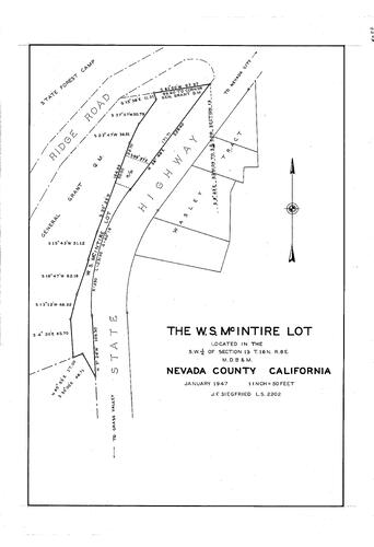 Click to see W. S. McIntier Lot, 1947 of Allan Beeson Survey Maps Book EL