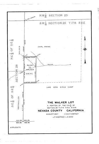 Click to see Lake Vera Girls Camp, 1947 of Allan Beeson Survey Maps Book EL