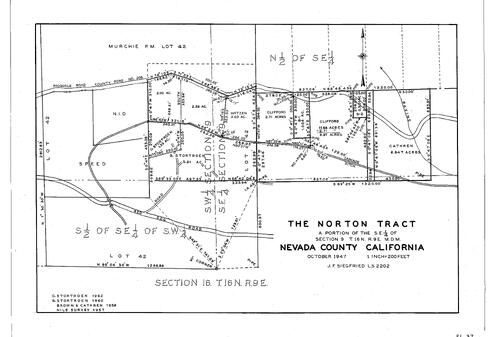 Click to see Norton Tract, 1947 of Allan Beeson Survey Maps Book EL