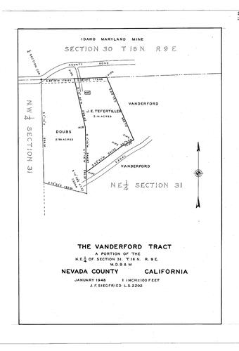 Click to see The Vanderford Tract, 194 of Allan Beeson Survey Maps Book EL