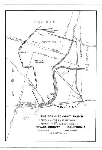 Click to see The Stahlschmidt Ranch, 1948 of Allan Beeson Survey Maps Book EL