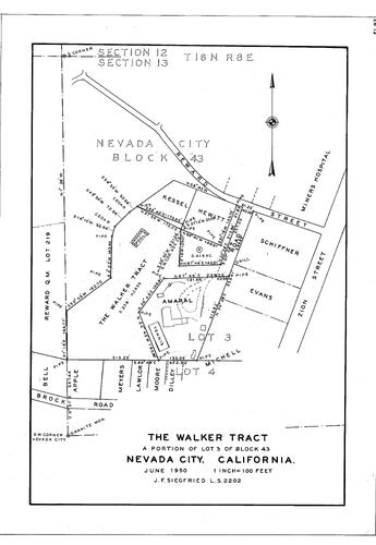 Click to see The Walker Tract, 1950 of Allan Beeson Survey Maps Book EL