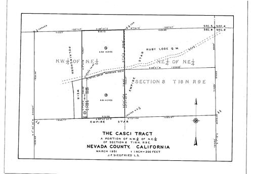 Click to see The Casci Tract, 1951 of Allan Beeson Survey Maps Book EL