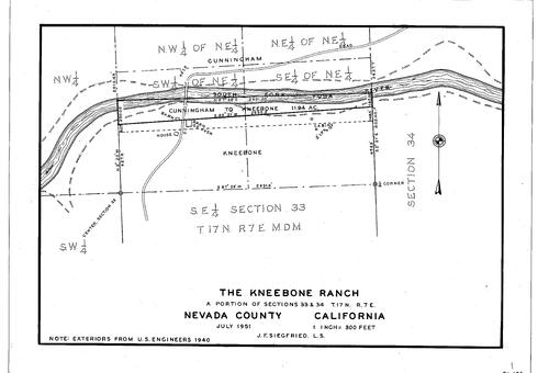 Click to see Kneebone Ranch 1951 of Allan Beeson Survey Maps Book EL