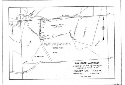 Click to see The Boreham Tract, 1953 of Allan Beeson Survey Maps Book EL
