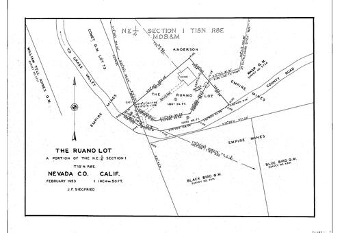 Click to see The Ruano Lot, 1953 of Allan Beeson Survey Maps Book EL