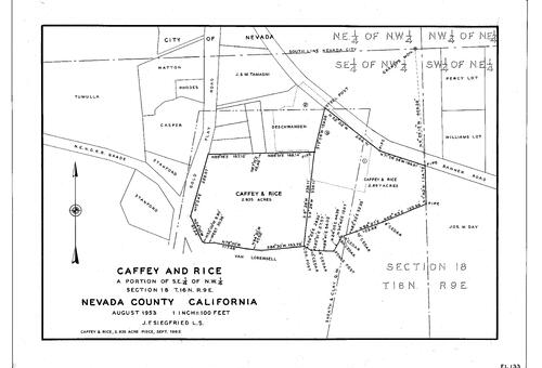 Click to see Caffey & Rice, 1953 of Allan Beeson Survey Maps Book EL