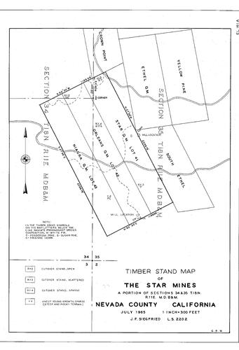 Click to see The Star Mines, 1954 of Allan Beeson Survey Maps Book EL