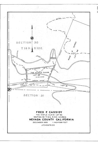 Click to see Fred E. Cassidy, 1955 of Allan Beeson Survey Maps Book EL
