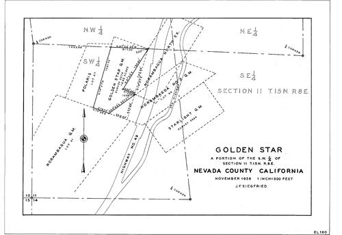 Click to see Golden Star, 1956 of Allan Beeson Survey Maps Book EL