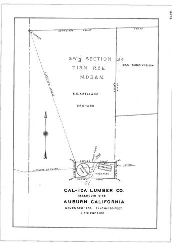Click to see Cal-Ida Lumber Co. 1958 of Allan Beeson Survey Maps Book EL