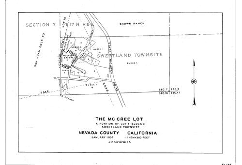 Click to see The McCree Lot, 1957 of Allan Beeson Survey Maps Book EL