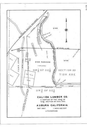 Click to see Cal-Ida Lumber Co., 1957 of Allan Beeson Survey Maps Book EL